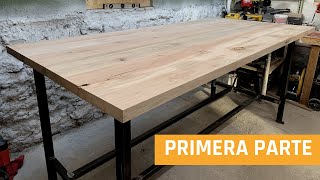 Construir una MESA de MADERA nativa y METAL  Parte 1 [upl. by Aramoy476]