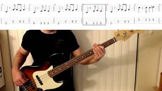 Earth Wind amp Fire  Lets Groove Bass Cover Playalong tab [upl. by Kev]