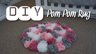 DIY Pom Pom Rug  Using My Hands [upl. by Nodearb642]