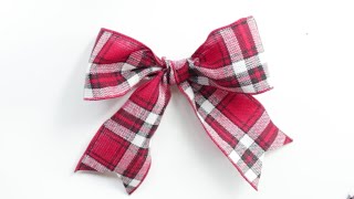 How To Tie A Perfect Bow With Wire Ribbon  Old Version [upl. by Atekehs]