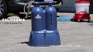 Simple Chuck Portable Deionized Water Spotless Car Wash System SCDC at California Car Cover [upl. by Cirone]