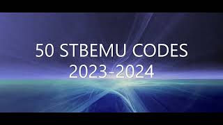 stbemu codes [upl. by Ynatirb731]