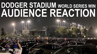 Dodger Stadium AUDIENCE REACTION  World Series 2020 Final Out [upl. by Catima294]