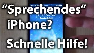 VoiceOver deaktivieren  sprechendes iPhone  iPod ausschalten [upl. by Ybloc]