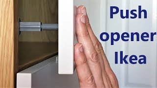 Push open door Ikea  installation [upl. by Amathiste324]