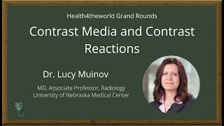 Contrast Media and Contrast Reactions Dr Muinov [upl. by Webber]