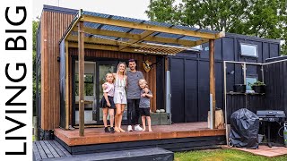 Family Build Epic ModernCountry Style Tiny House [upl. by Nreval]