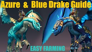 Azure and Blue Drake Mount Guide  Drop Rate Eye of Eternity Entrance amp How To Get Easily [upl. by Dnaloy264]