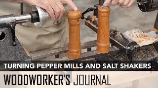 Woodturning Project Pepper Mills and Salt Shakers [upl. by Kaela]