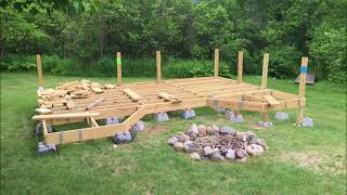 How I Built My Floating Deck on Uneven Ground [upl. by Renard]