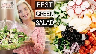 Tossed Green Salad Recipes for a Crowd  EASY PEASY [upl. by Rosemarie]