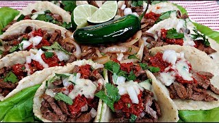 TACOS  Carne Asada Recipe  Street Tacos Recipe  Carne Asada Tacos Recipe [upl. by Trefor]