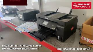 🖨️ Epson L14150 A3 WiFi Duplex WideFormat Printer Review  AbhishekIDcom [upl. by Amil]