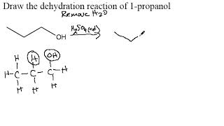 1 propanol dehydration [upl. by Llenrub]