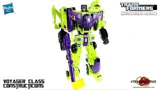 Video Review of the Transformers Combiner Wars Constructicons and DEVASTATOR [upl. by Nnairam]