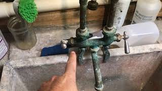 Fixing A Leaking Utility Sink Faucet [upl. by Ahter552]