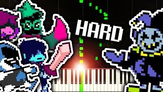 THE WORLD REVOLVING from DELTARUNE  Piano Tutorial [upl. by Oilenroc]