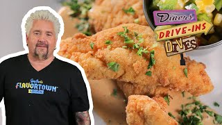 Guy Fieri Eats Cornmeal Snapper with Habanero Aioli  Diners DriveIns and Dives  Food Network [upl. by Cailly]