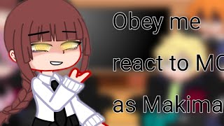 obey me react to MC as Makima Replaced au [upl. by Brenner408]