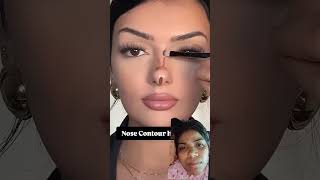 Nose contour hack trending viralvideo shortvideo youtubeshorts [upl. by Binetta]