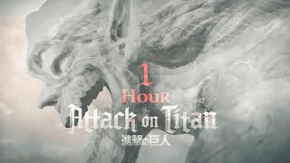 1 HOUR Attack on Titan FULL OPENING（Shinsei Kamattechan – My War） [upl. by Crean880]