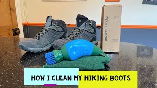 How I Clean My Hiking Boots shorts [upl. by Obrien]