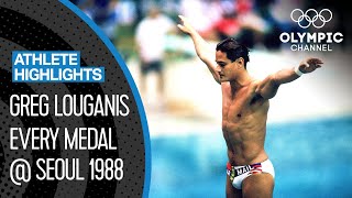 The greatest diver of alltime Greg Louganis at Seoul 1988 🇺🇸  Athlete Highlights [upl. by Jezrdna]