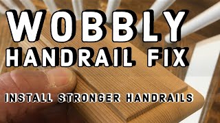 How To Fix A WOBBLY Handrail [upl. by Buroker878]