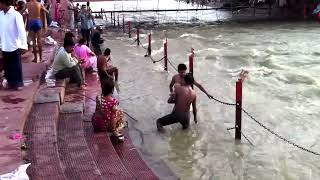 Haridwar Ganga Nadi The Sacred Ganges River in Haridwar India [upl. by Keily639]