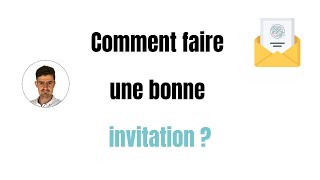 Comment faire une bonne invitation pour un évènement de son assocation [upl. by Ynattyrb556]