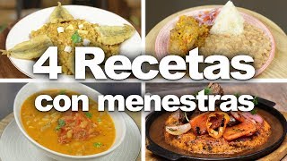 4 Platos con menestras poderosas  Sabores del Perú [upl. by Culley]