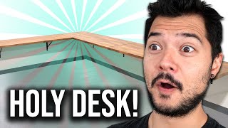 BUILDING A MASSIVE FLOATING DESK 5 desks combined PART 1 [upl. by Toomin]