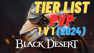 BDO  Class Tier List 2024  PVP 1 V 1 [upl. by Mani]