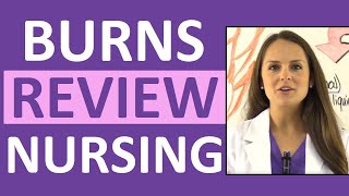 Burns Nursing Care Treatment Degrees Pathophysiology Management NCLEX Review [upl. by Tolliver]