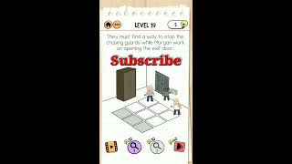 Brain Test 2 Prison Escape level 19 They must find a way to stop the chasing guards while morgan [upl. by Aser]