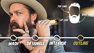 How to Trim Your Beard at Home 4 Step Tutorial  GQ [upl. by Nivrag]