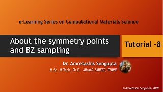 About the symmetry points and Brillouin Zones for Quantum ESPRESSO calculations an overview [upl. by Lleneg]