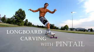 Longboard carving with Pintail [upl. by Adiesirb]