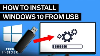 How To Install Windows 10 From USB 2022 [upl. by Jacynth]