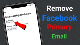 How to Remove Primary Email in Facebook [upl. by Bigot530]