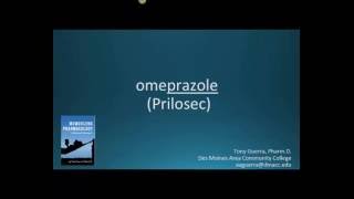 How to pronounce omeprazole Prilosec Memorizing Pharmacology Flashcard [upl. by Inajna]