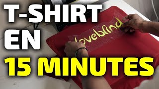 TSHIRT PERSONNALISÉ EN 15 MINUTES [upl. by Aliahs155]