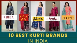 10 Best Women Kurti Brands in India [upl. by Artenek]