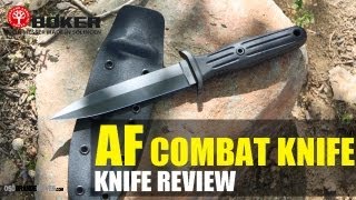 Boker ApplegateFairbairn Combat Fighting Knife Dagger Review  OsoGrandeKnives [upl. by Vijar]