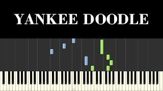 ♪ Easy Piano Tutorial Yankee Doodle [upl. by Fishman]