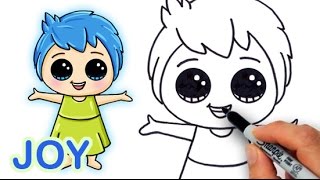 How to Draw Joy from Pixar Inside Out Cute and Easy [upl. by Gail]