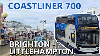 Stagecoach Coastliner 700 Bus Brighton  Worthing  Littlehampton [upl. by Mccafferty]