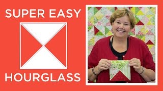 Make a Super Easy Hourglass Quilt with Jenny Doan of Missouri Star Video Tutorial [upl. by Knowles961]