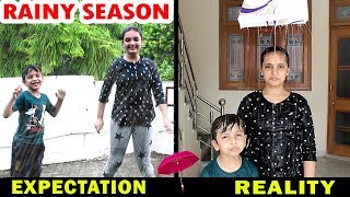 RAINY SEASON  Expectation vs Reality  Monsoon Aayu and Pihu Show [upl. by Massimo47]