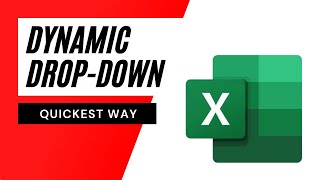 The Quickest Way To Create Dynamic Drop Down List In Excel [upl. by Yelahc]